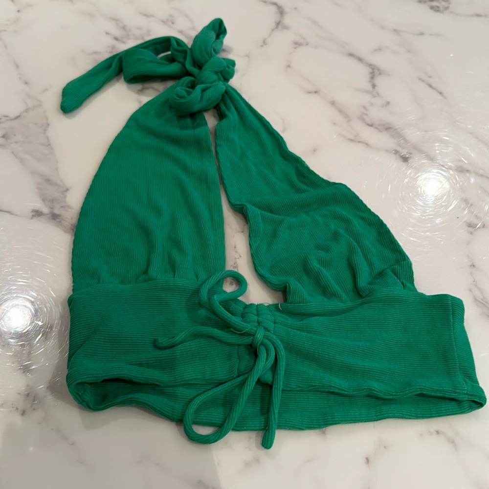 Green tank top